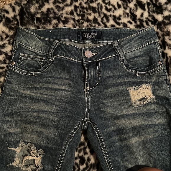 Crop ripped jeans - Picture 2 of 3